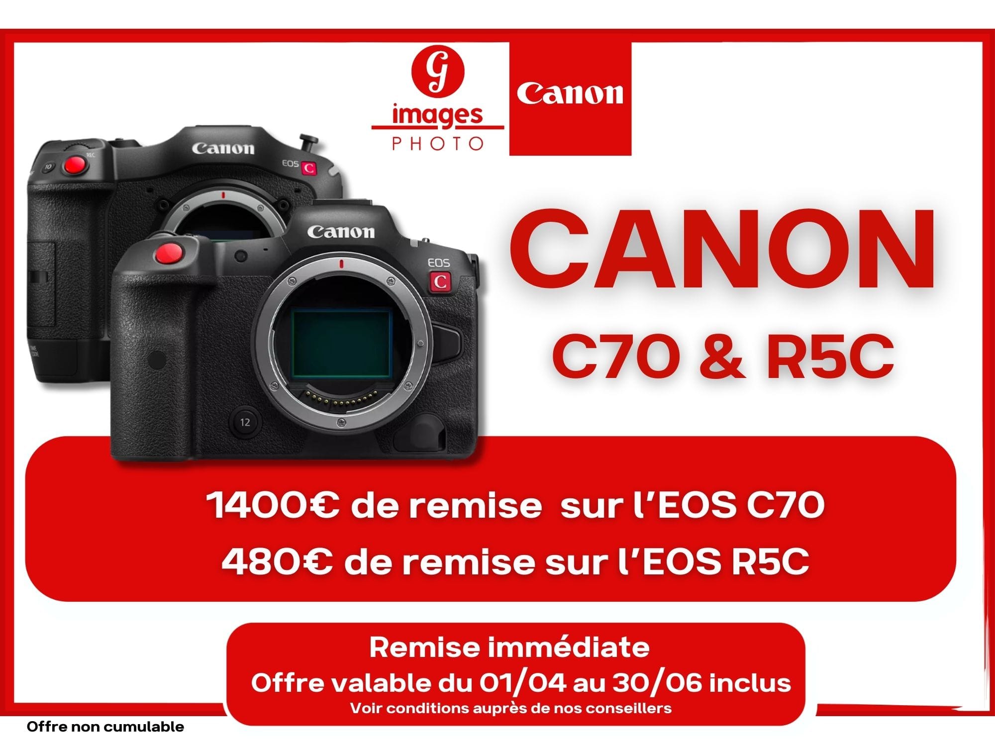 Remises canon chez Germain Photo Tours C70 et R5C → Germain Photographie