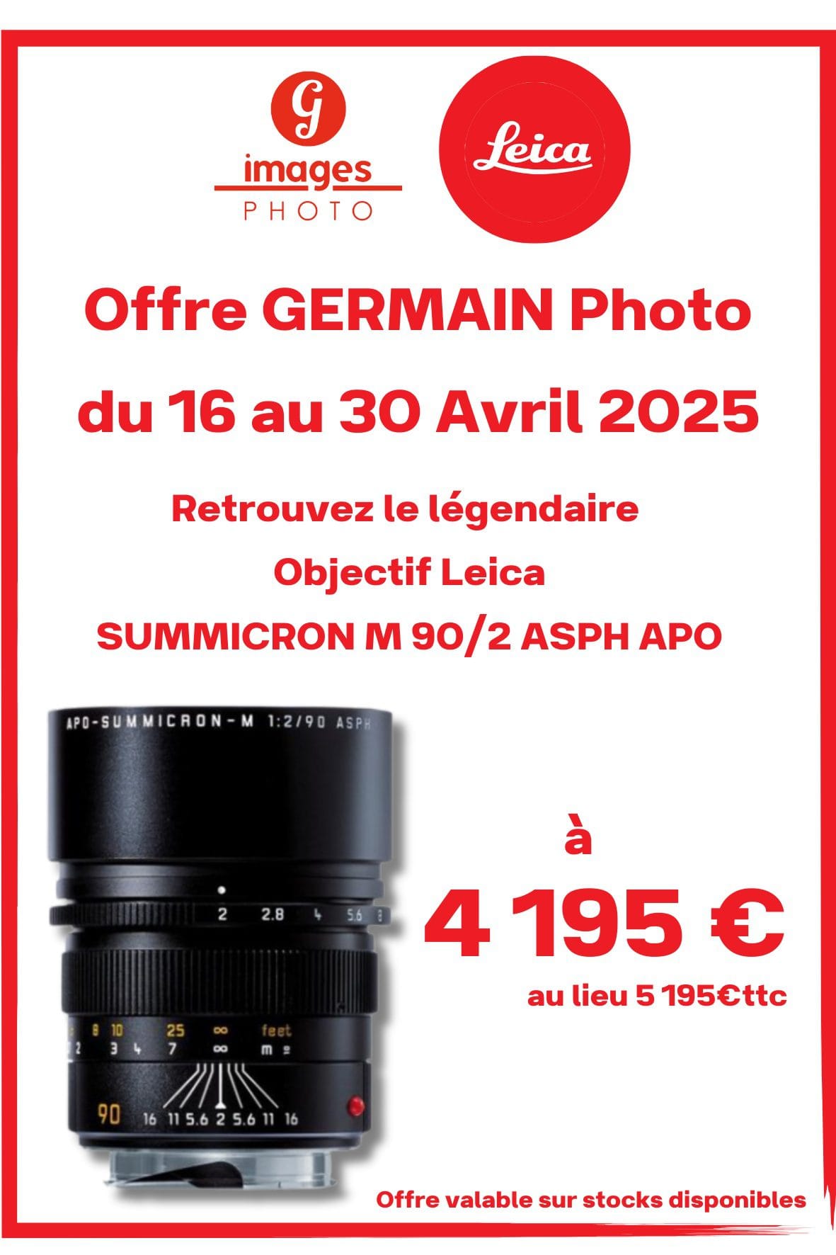 Remise sur le Leica SUMMICRON M 90_2 ASPH APO → Germain Photographie