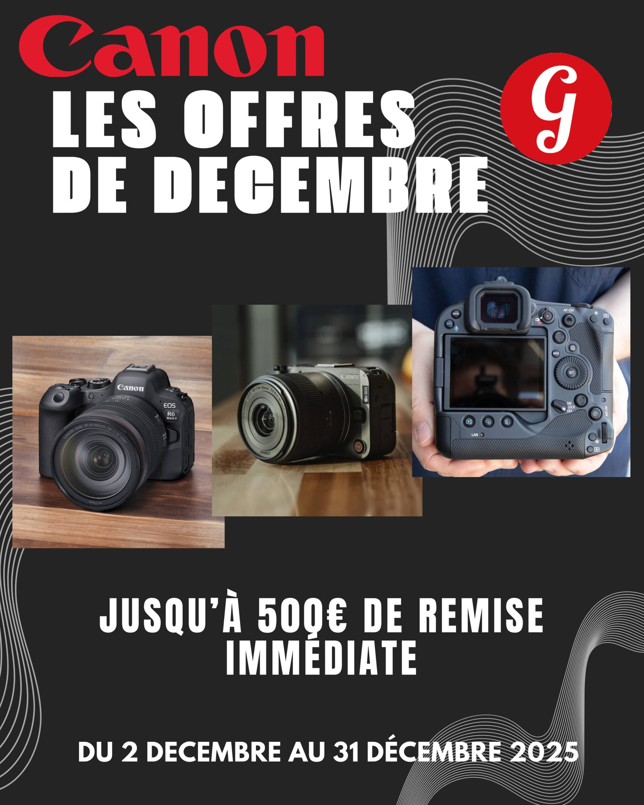 Les offres CANON de Noël chez Germain Photo