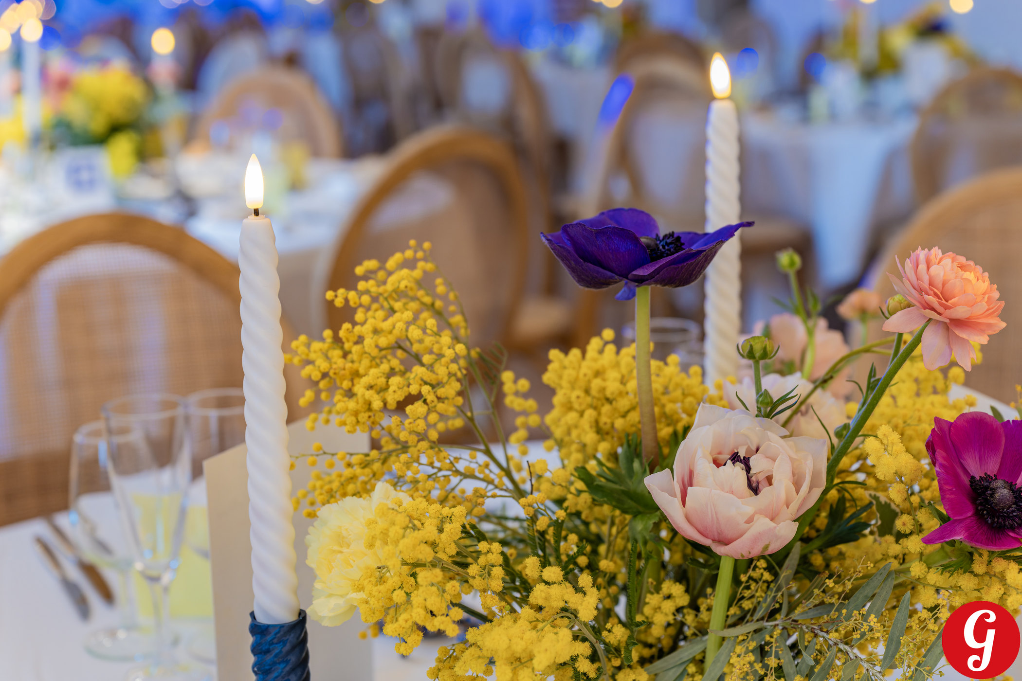 Reportage mariage à Tours, Photographie de la décoration, domaine de la Ploquinière